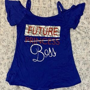 Dolce Donna Girls Cold Shoulder top